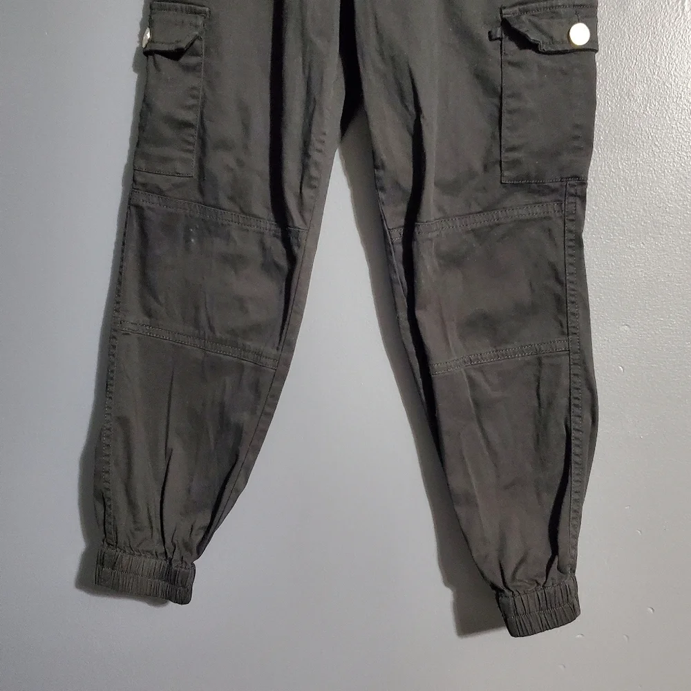 Justice Black Cargo Jogger Pants Girls Size 8